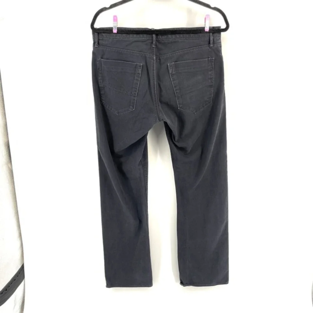 Banana Republic Chino Pants‎ Mens 32x32 Charcoal Gray Cotton Straight Fit Casual